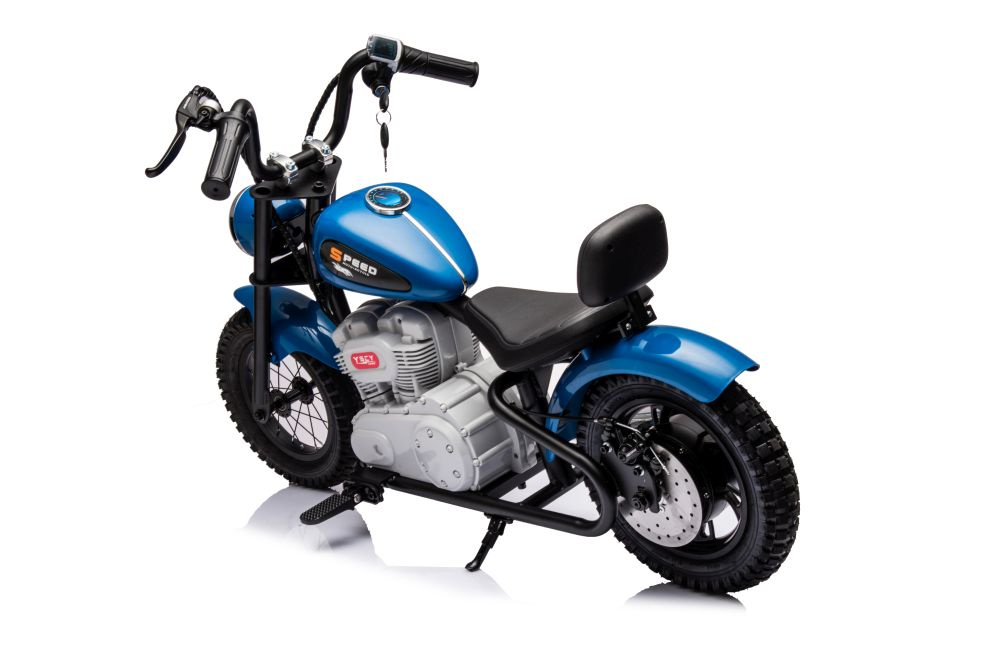 Akumuliatorinis motociklas a9902 36v mėlynas