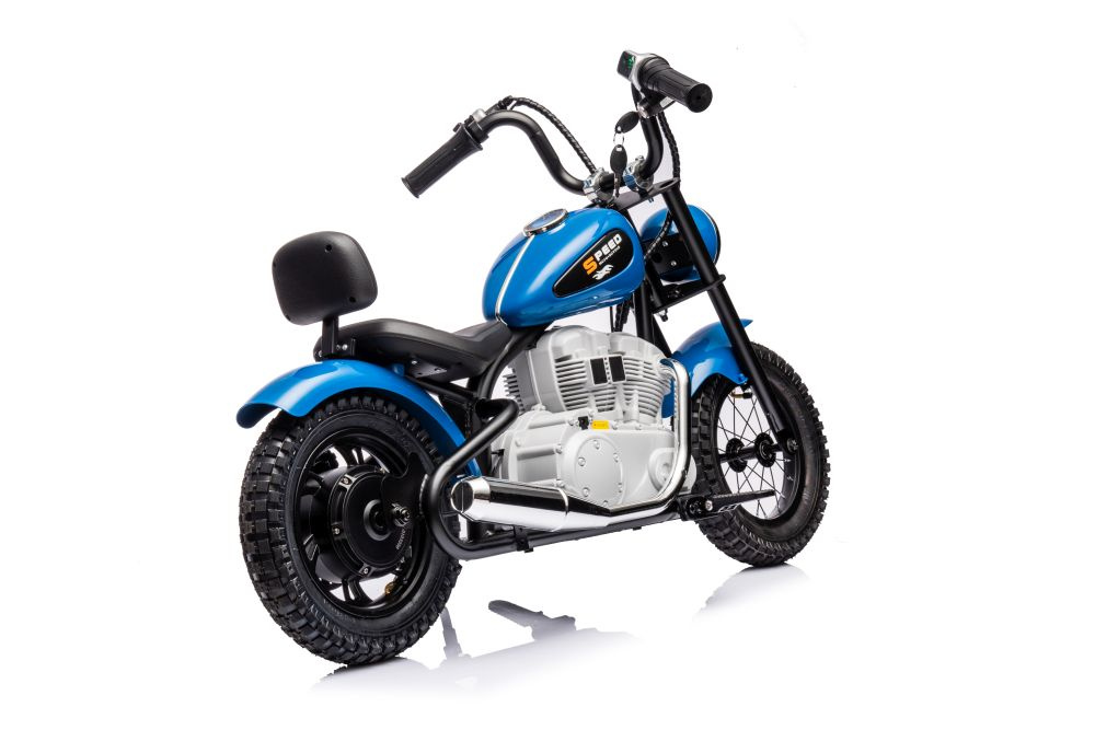 Akumuliatorinis motociklas a9902 36v mėlynas
