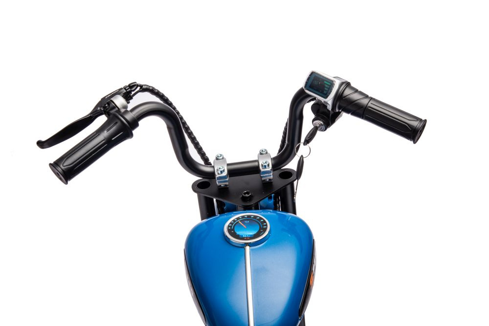Akumuliatorinis motociklas a9902 36v mėlynas