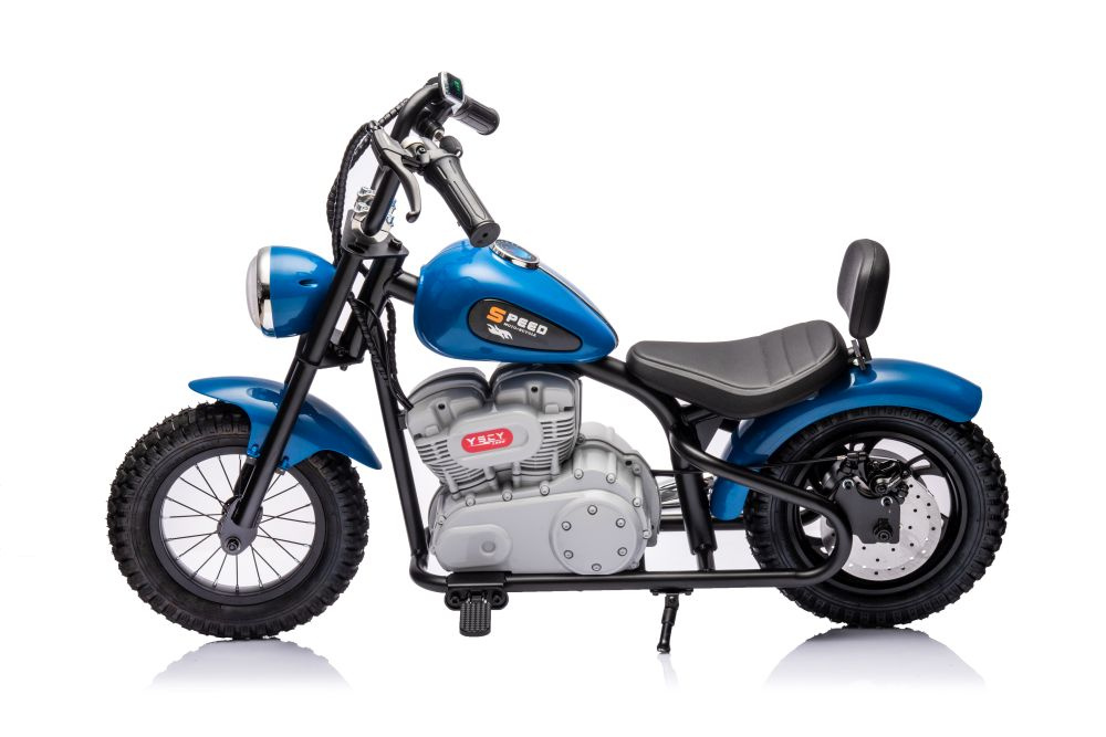 Akumuliatorinis motociklas a9902 36v mėlynas