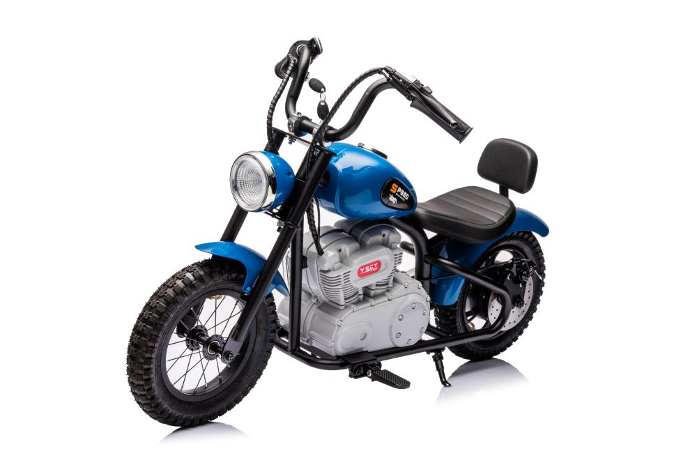 Akumuliatorinis motociklas a9902 36v mėlynas