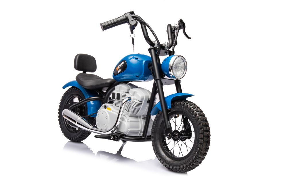 Akumuliatorinis motociklas a9902 36v mėlynas