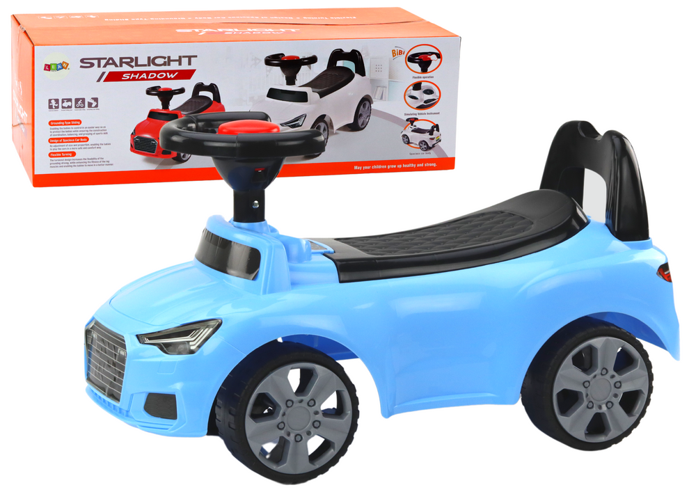Paspiriamas automobilis qx-3396 lean toys, mėlynas