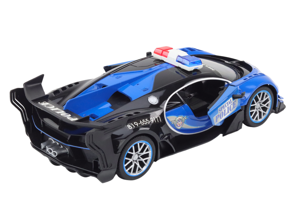 Nuotolinio valdymo policijos automobilis 1:12 mėlynas 2
