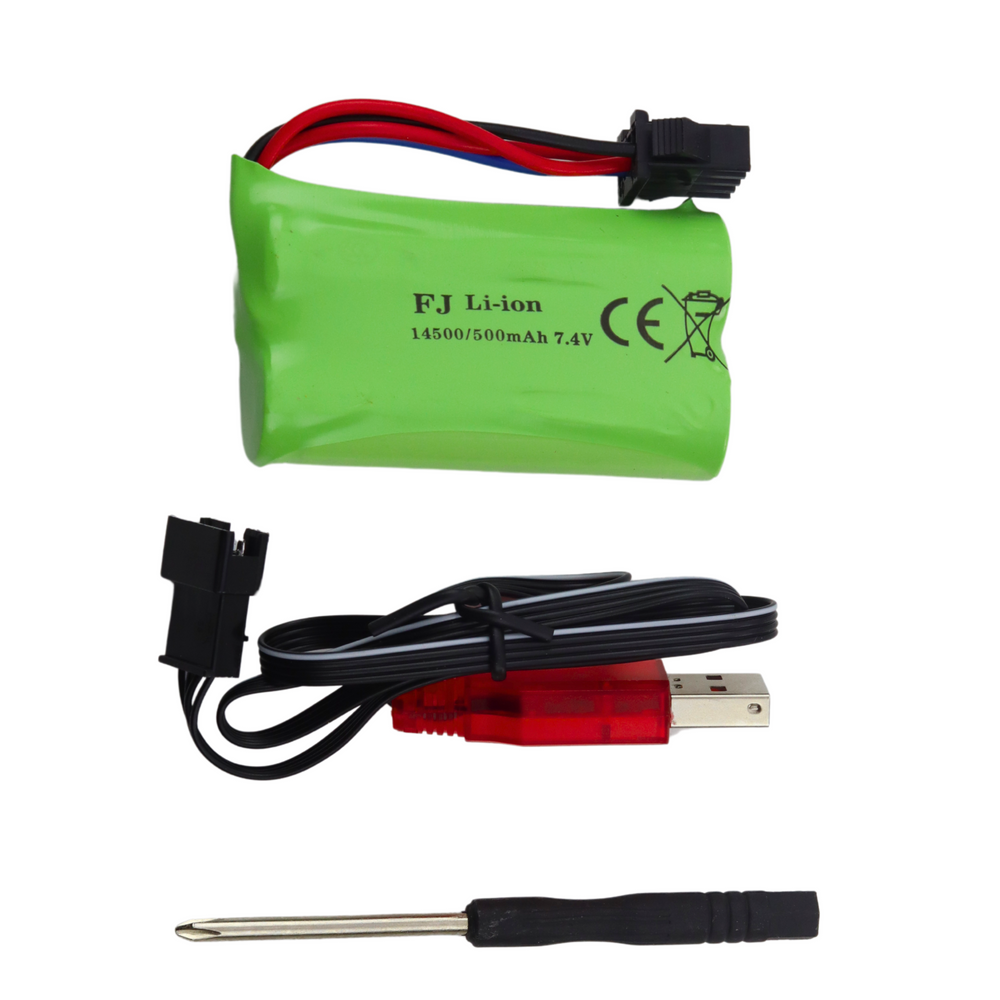 Pilkas elektrinis vandens pistoletas 62 cm su 7,4 v baterija
