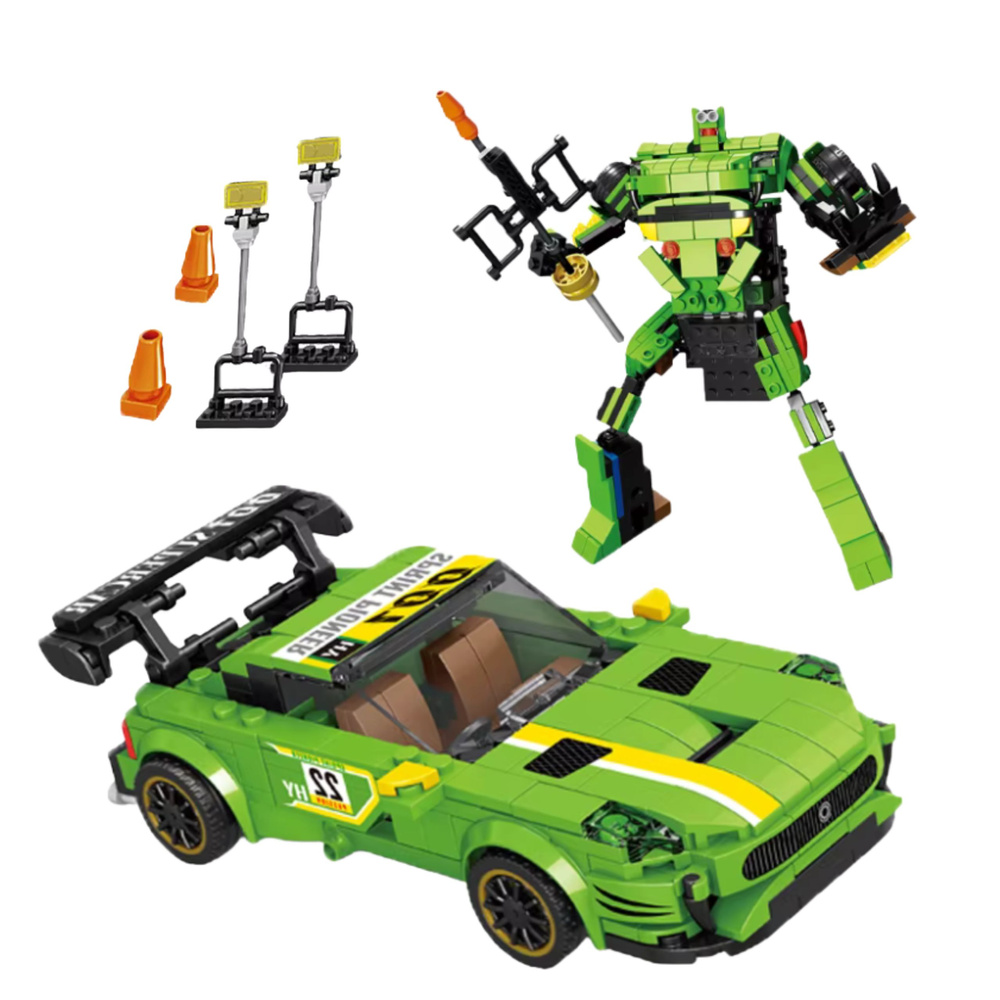 Konstruktorius automobilis ir robotas 2in1 352 det.