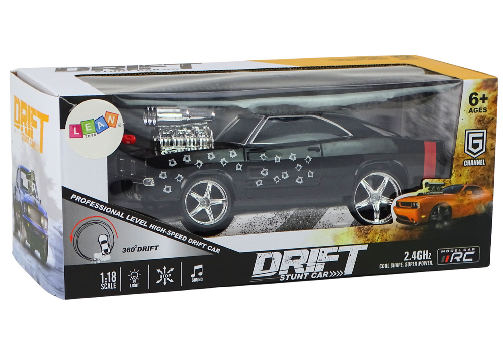 Nuotolinio valdymo automobilis 1:18 su 360 driftu ir šviesomis 3