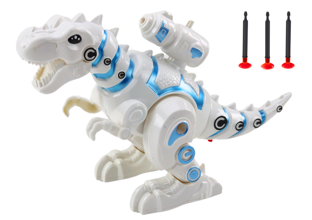 Robotas dinozauras su strėlių paleidimo įrenginiu