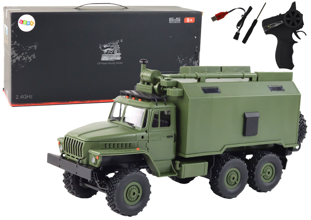 Nuotoliniu būdu valdomas karinis sunkvežimis wpl b-36 leantoys