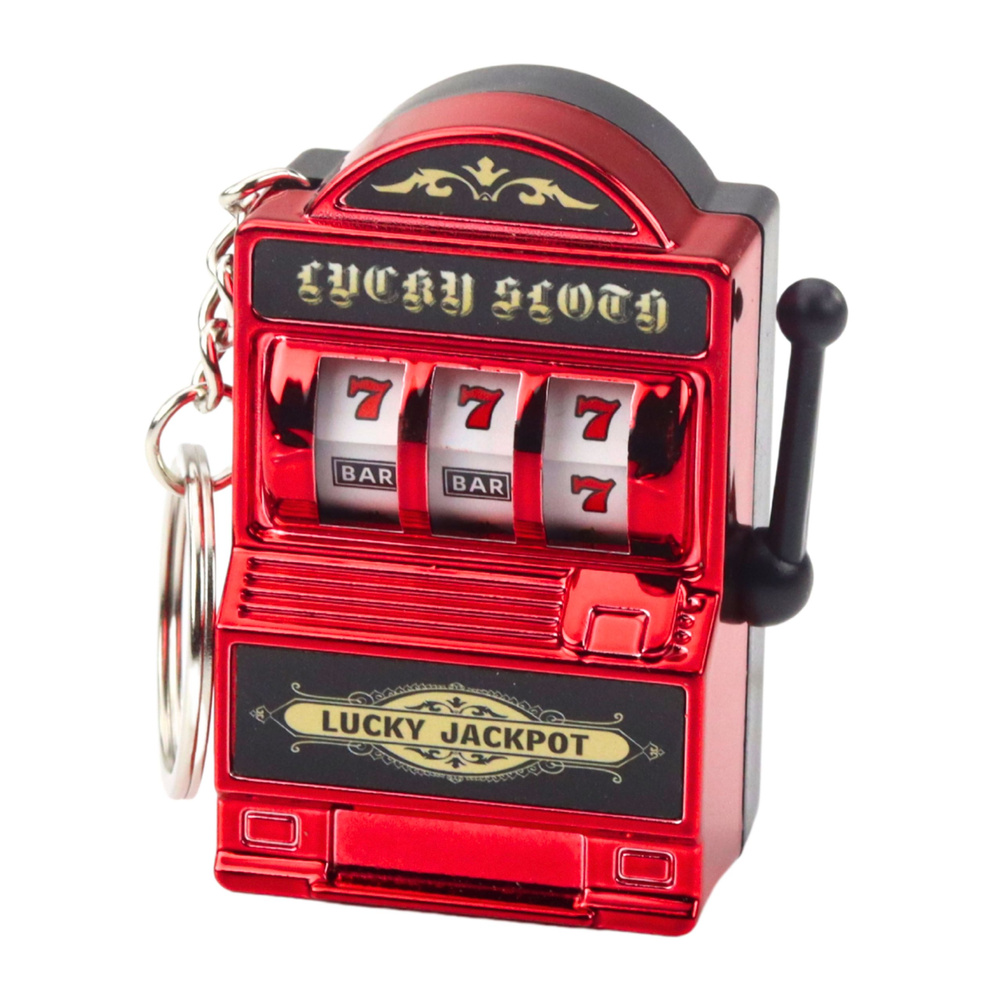 Raktų pakabukas su mini kazino lošimo automatų