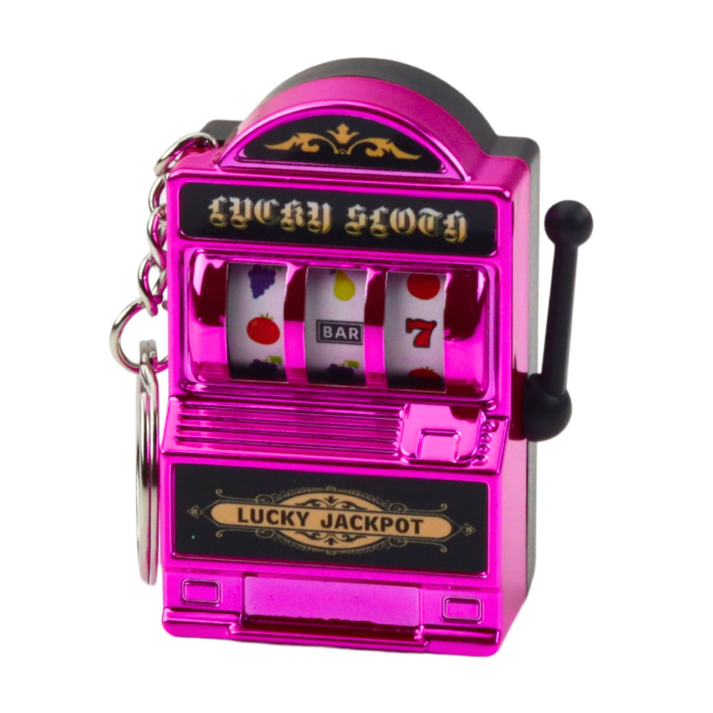 Raktų pakabukas su mini kazino lošimo automatų