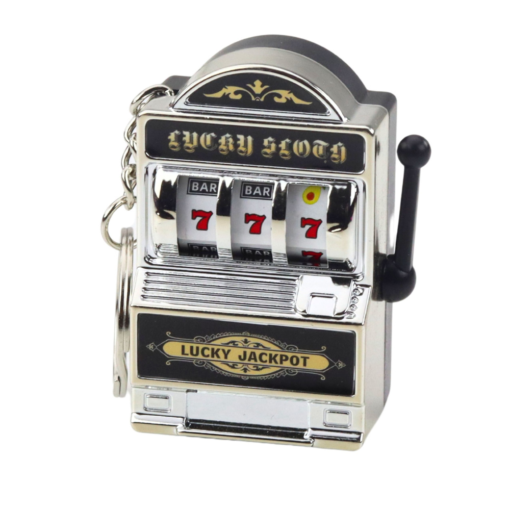 Raktų pakabukas su mini kazino lošimo automatų