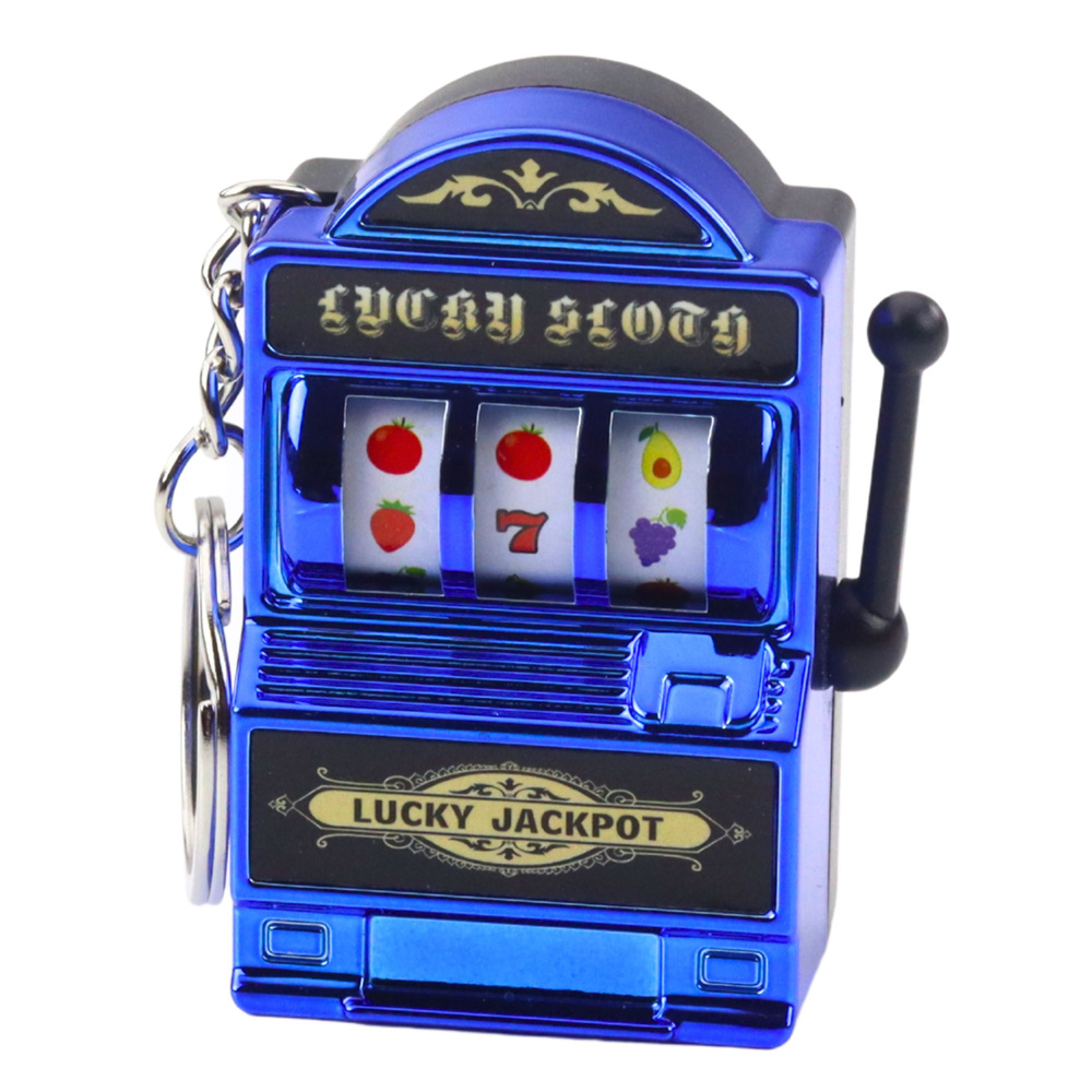 Raktų pakabukas su mini kazino lošimo automatų