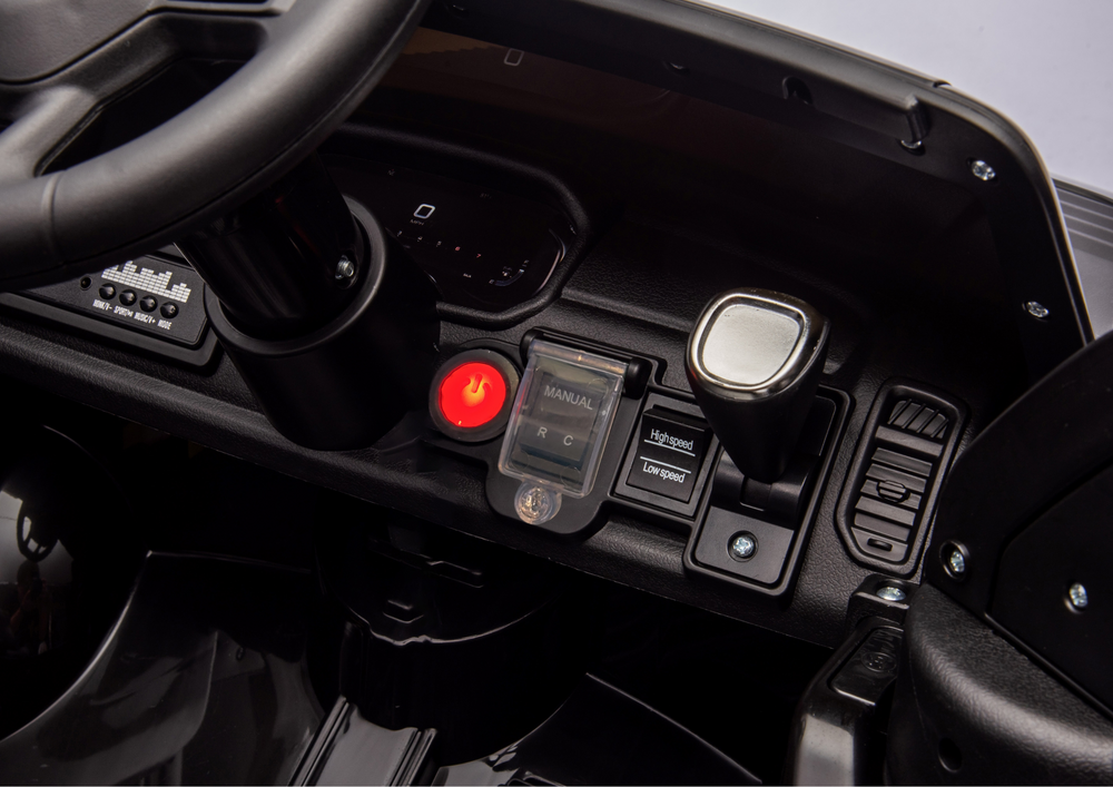 Juodas elektrinis automobilis vaikams zb618 dodge ram