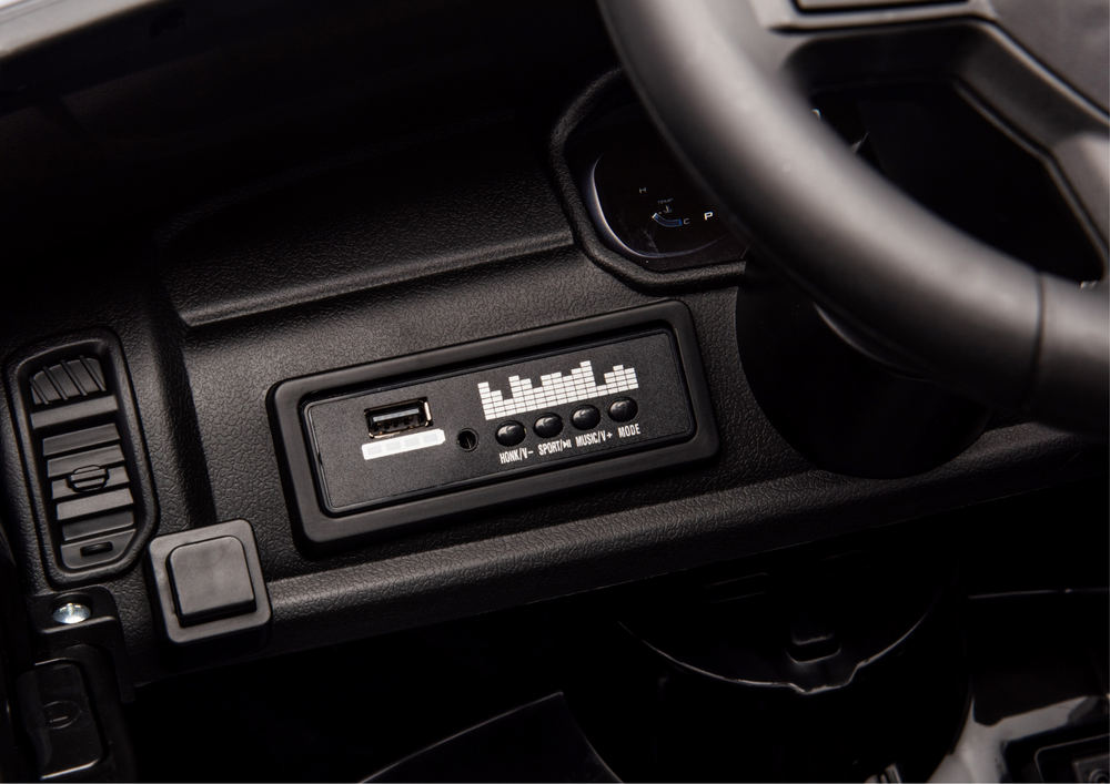 Juodas elektrinis automobilis vaikams zb618 dodge ram