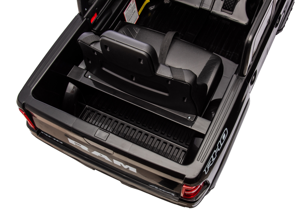 Juodas elektrinis automobilis vaikams zb618 dodge ram