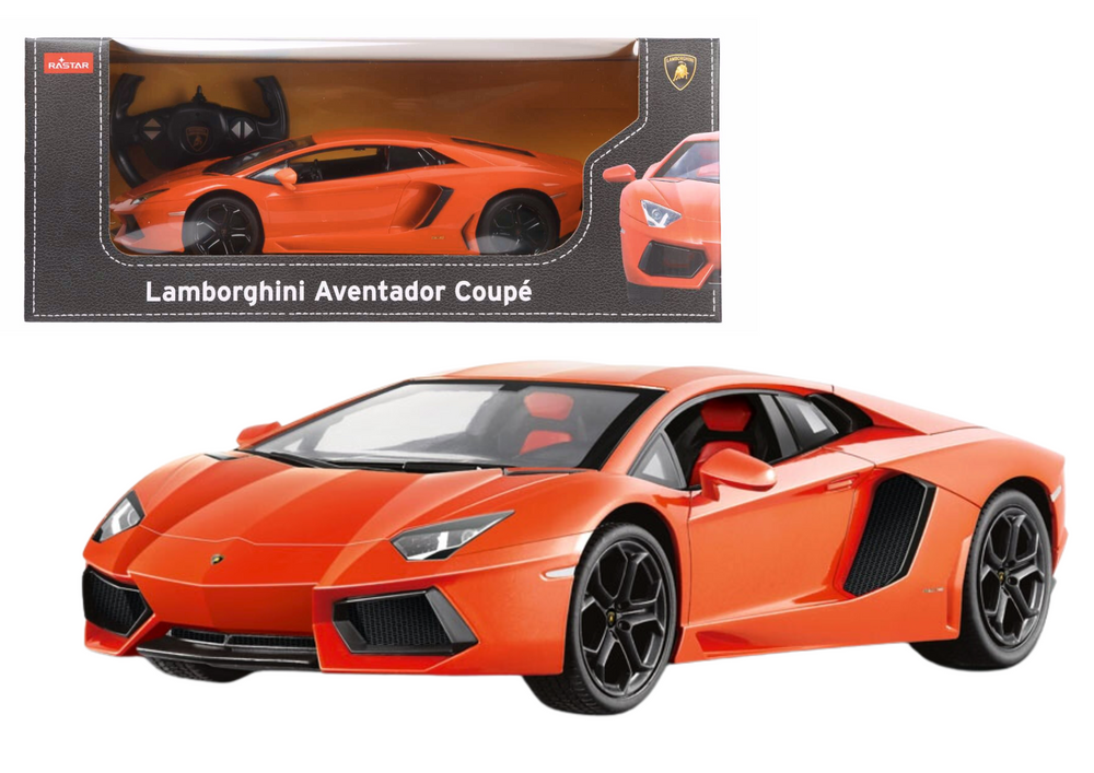 Nuotoliniu būdu valdomas lamborghini aventador lp700, oranžinis