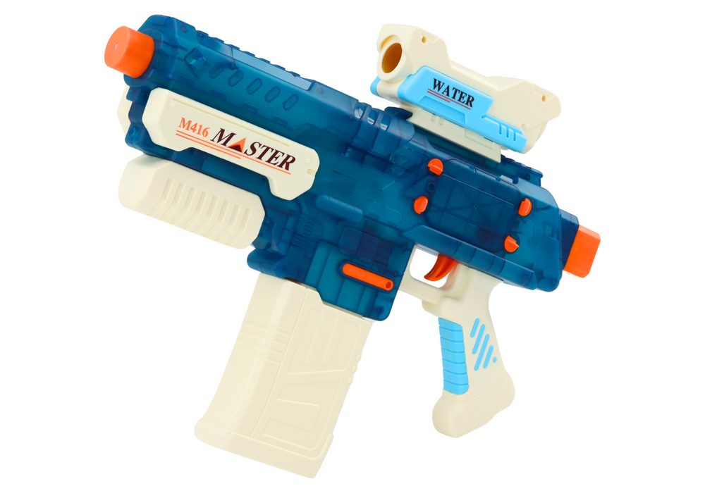 Vandens pistoletas lean toys, mėlynas m416, 500ml