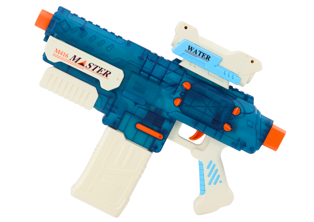 Vandens pistoletas lean toys, mėlynas m416, 500ml