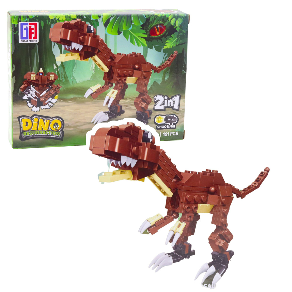 Konstruktorių rinkinys Dinozauras Robotas 2-in-1 145–161 detalių