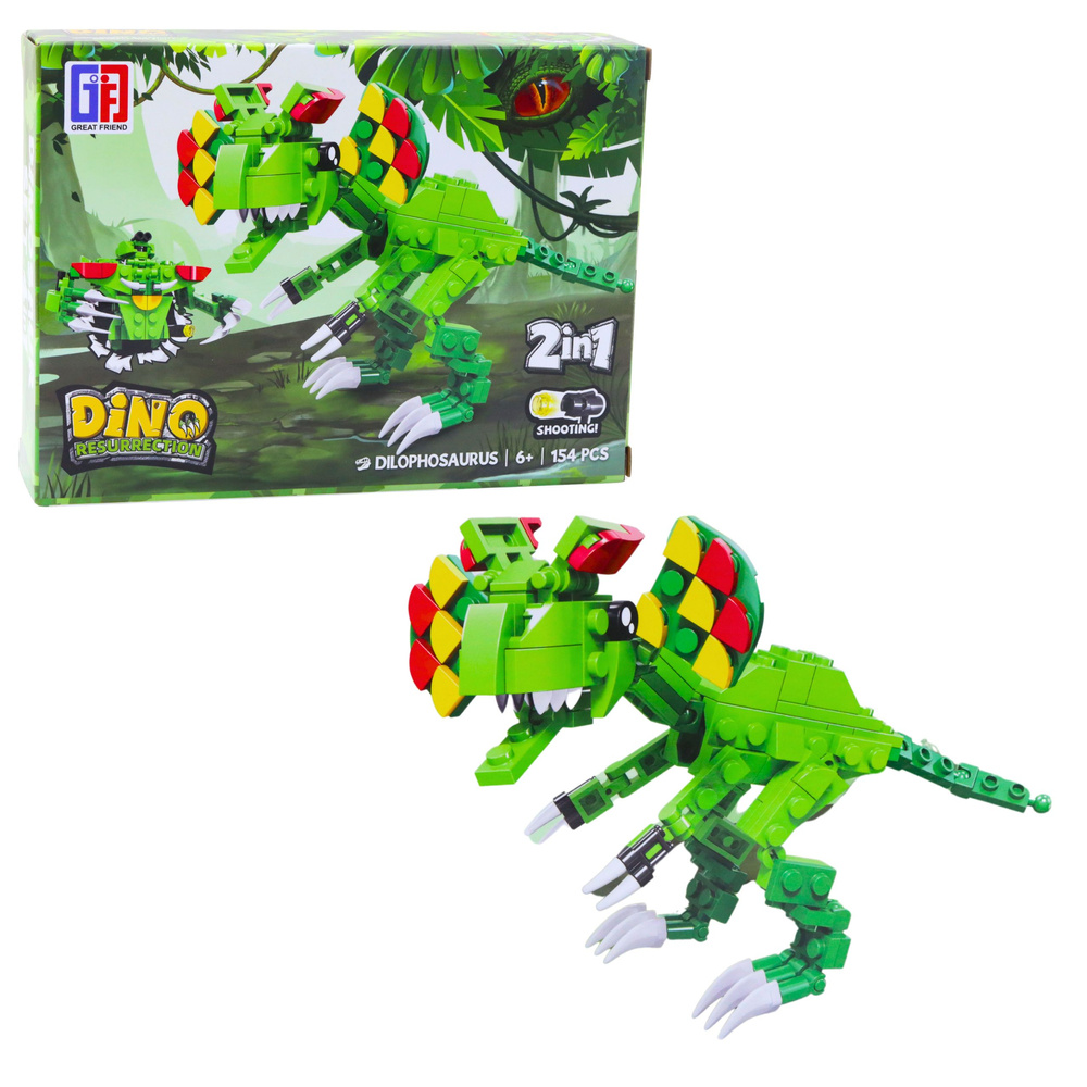 Konstruktorių rinkinys Dinozauras Robotas 2-in-1 145–161 detalių 3