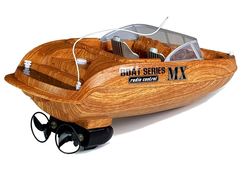 R/c radijo bangomis valdoma motorinė valtis 27 mhz