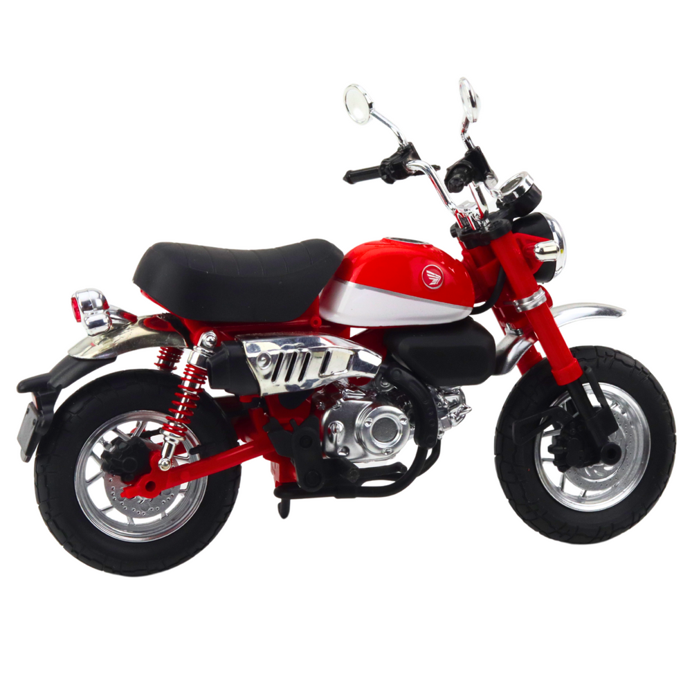 Retro motorcycle classic metal red 1:12