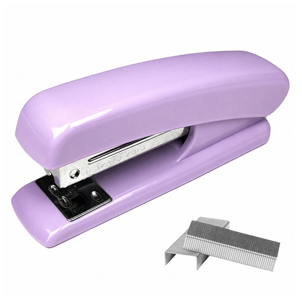 Biuro segiklis 24/6 ir 26/6 sąsagėlėms, violetinis, 12 × 5 × 2,5 cm 2