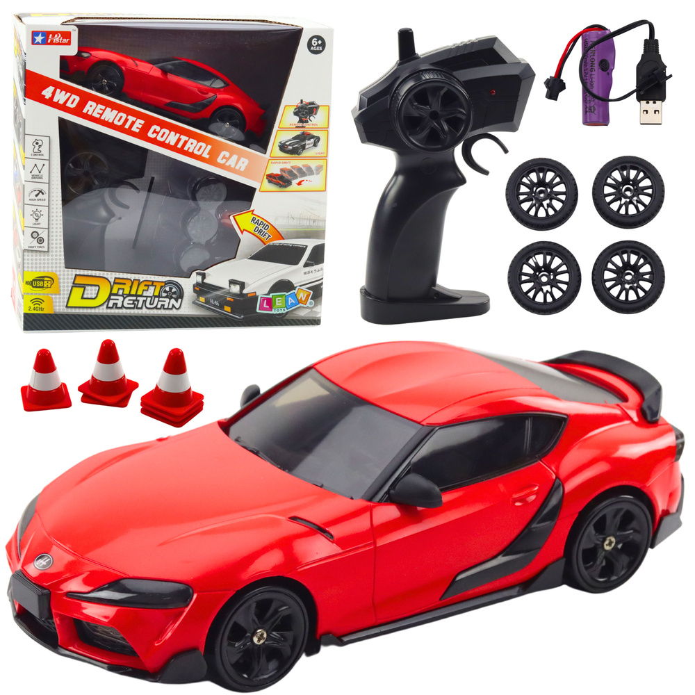 Nuotoliniu būdu valdomas 4wd driftinis automobilis rc