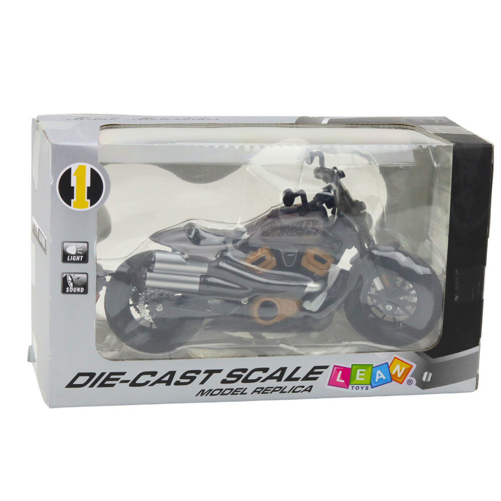 Metalinis chopper motociklas miniatiūra 1:12