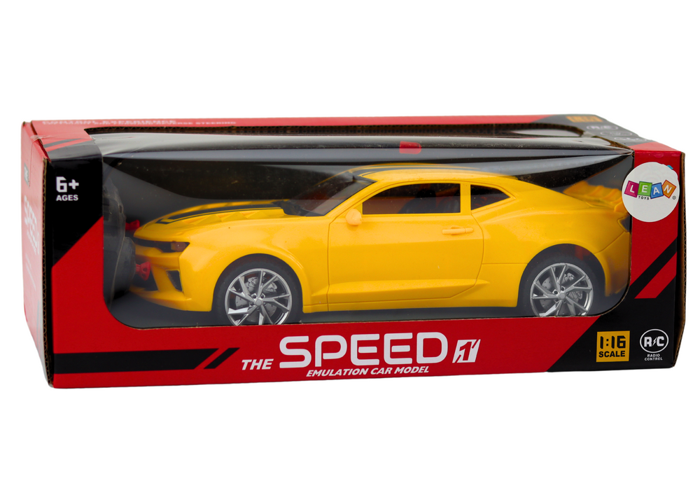 Nuotolinio valdymo sportinis automobilis rc 1:16 geltonas