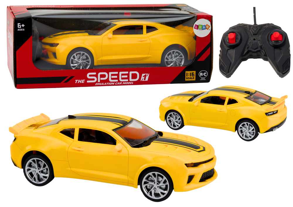 Nuotolinio Valdymo Sportinis Automobilis Rc 1:16 Geltonas
