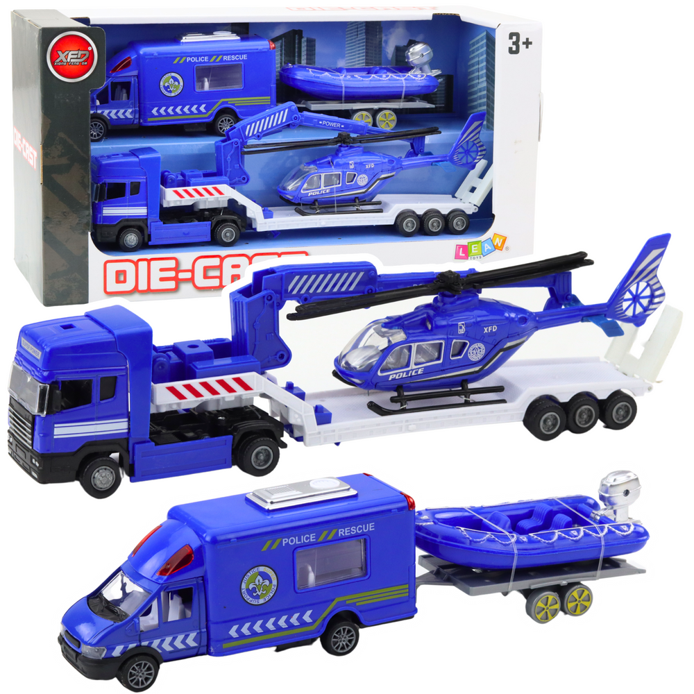 Gelbėjimo ir policijos transporto priemonių rinkinys