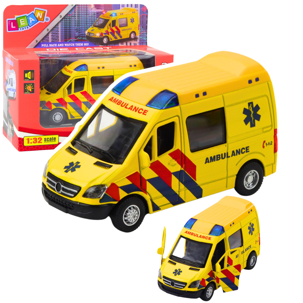 Greitosios pagalbos automobilis su traukiamu mechanizmu 1:32