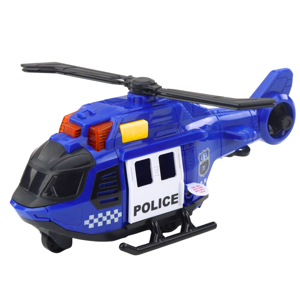 Policijos sraigtasparnis su kranu ir šviesos bei garso efektais, 21.5x9x8.5 cm 1
