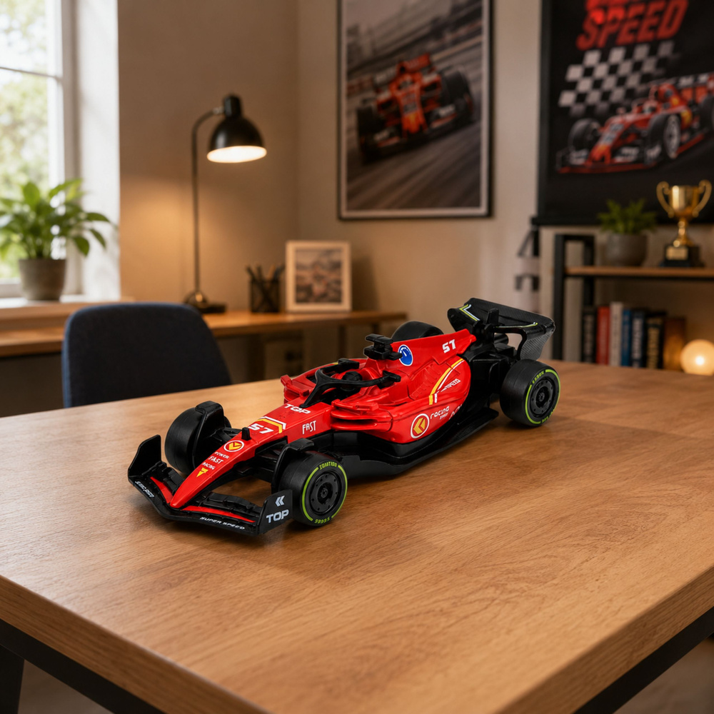 Formulės automobilis 1:43 raudonas 3