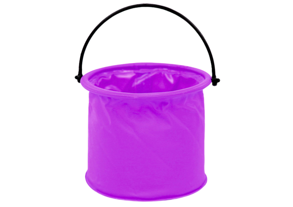 Daugiafunkcinis sulankstomas kibiras iš PVC, violetinės spalvos