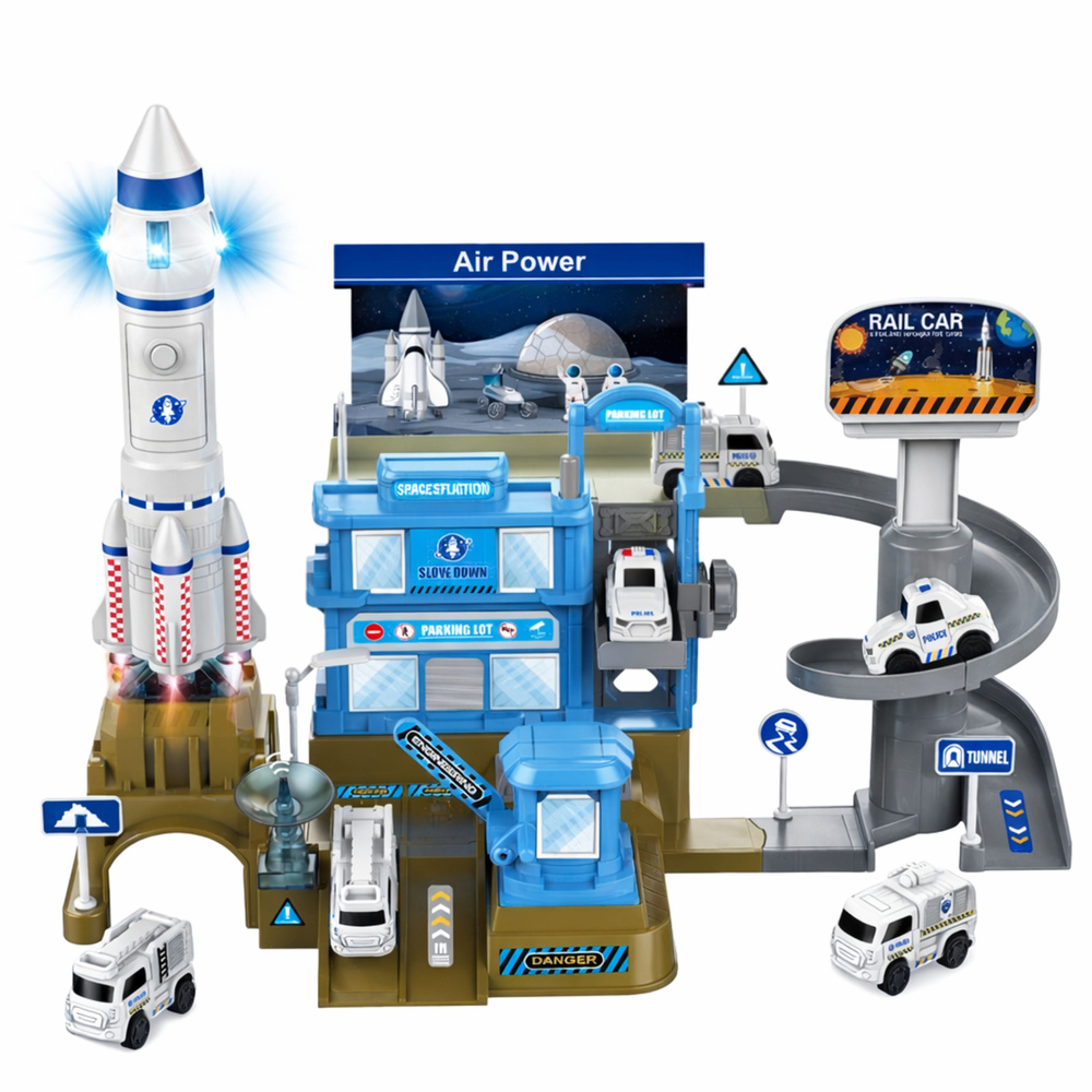 Kosminė bazė su raketa