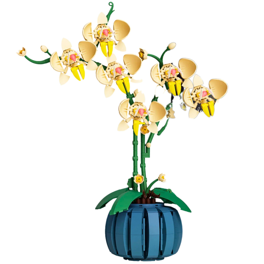 Orchidėjos konstruktorius su vazonu, 766 dalys