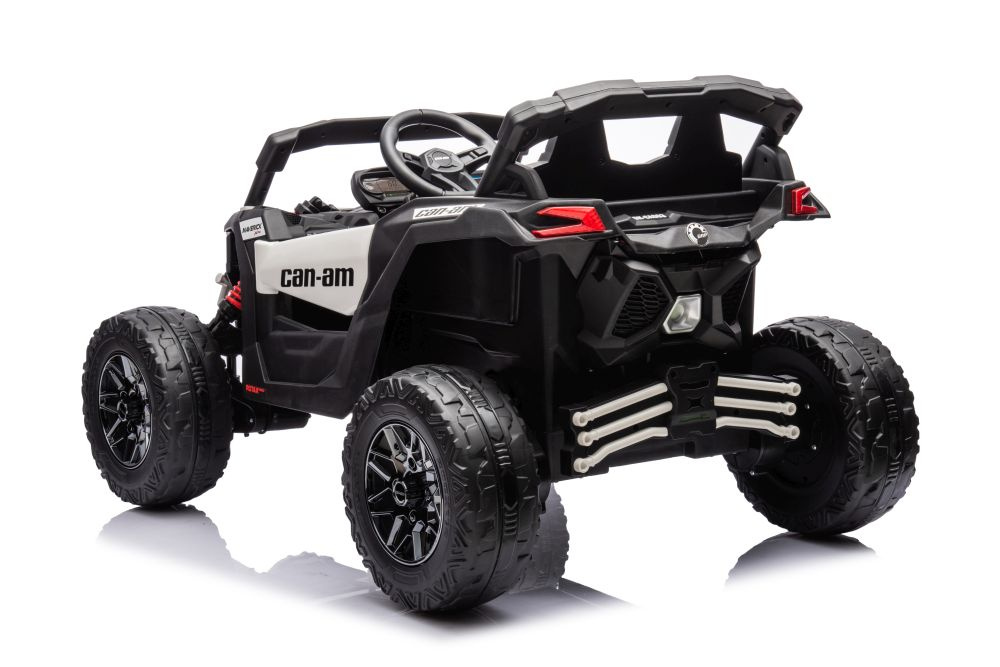 Baterijomis varomas vaikiškas automobilis can-am dk-ca003 baltos spalvos