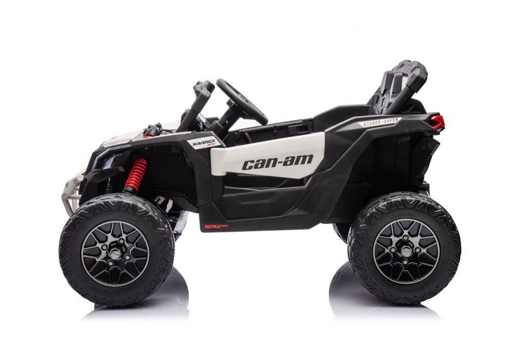 Baterijomis varomas vaikiškas automobilis can-am dk-ca003 baltos spalvos