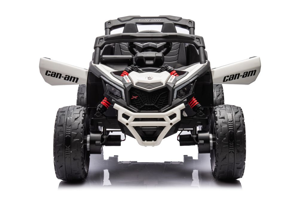 Baterijomis varomas vaikiškas automobilis can-am dk-ca003 baltos spalvos