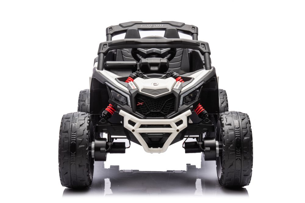 Baterijomis varomas vaikiškas automobilis can-am dk-ca003 baltos spalvos