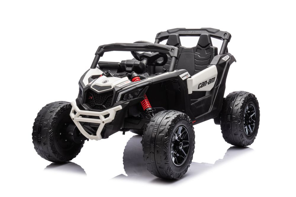 Baterijomis varomas vaikiškas automobilis can-am dk-ca003 baltos spalvos