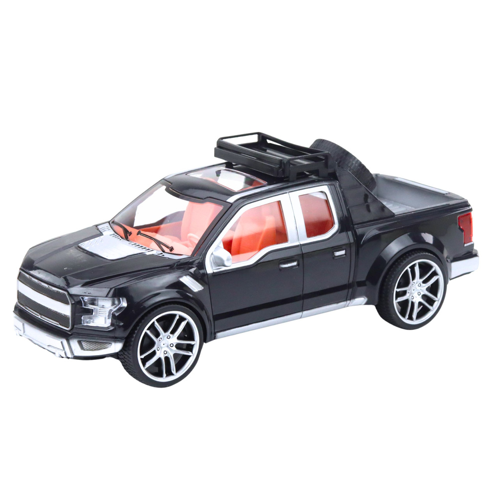 Bekelės žaislinis automobilis su priekaba ir sportiniu automobiliu, 59 cm 2