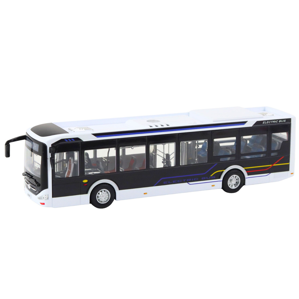 Metalinis miesto autobusas 1:42 su šviesomis ir garsais 1