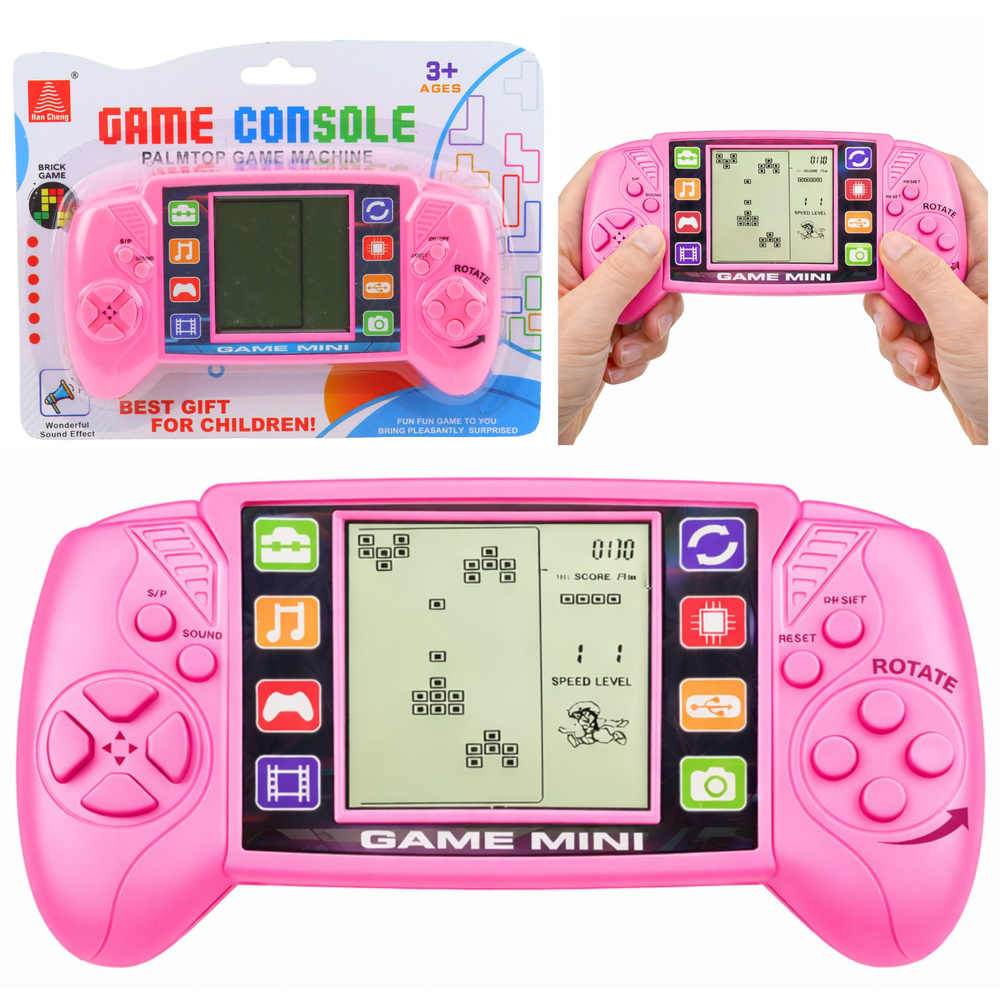 Tetris žaidimų konsolė Rožinė