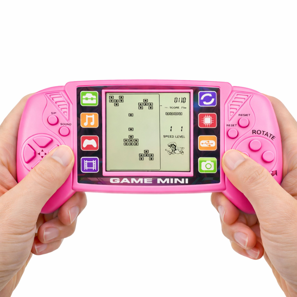 Tetris žaidimų konsolė Rožinė 2