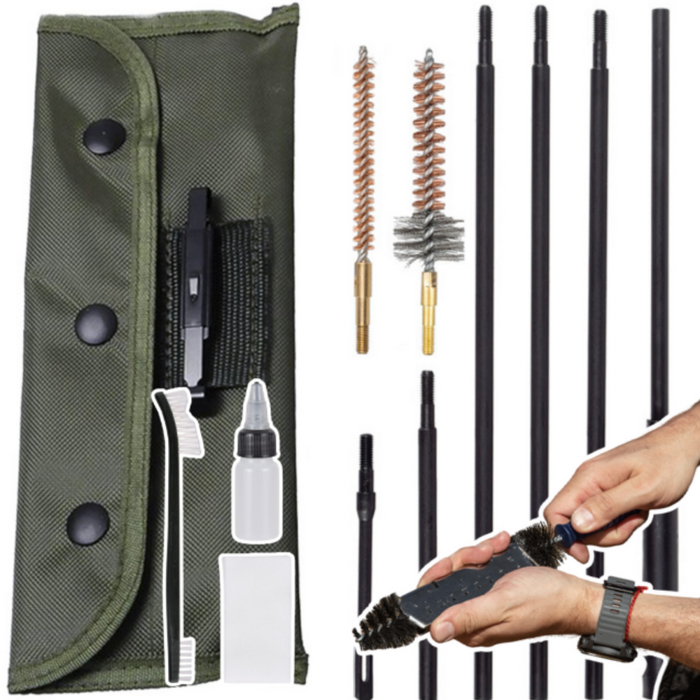 Ginklų valymo rinkinys su dėklu AR15 5.56 mm