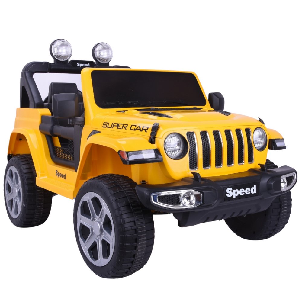 Vaikiškas elektrinis automobilis lean cars ft-938, geltonas, 4x4